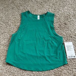 lululemon athletica Teal Sculpt Cropped Tank